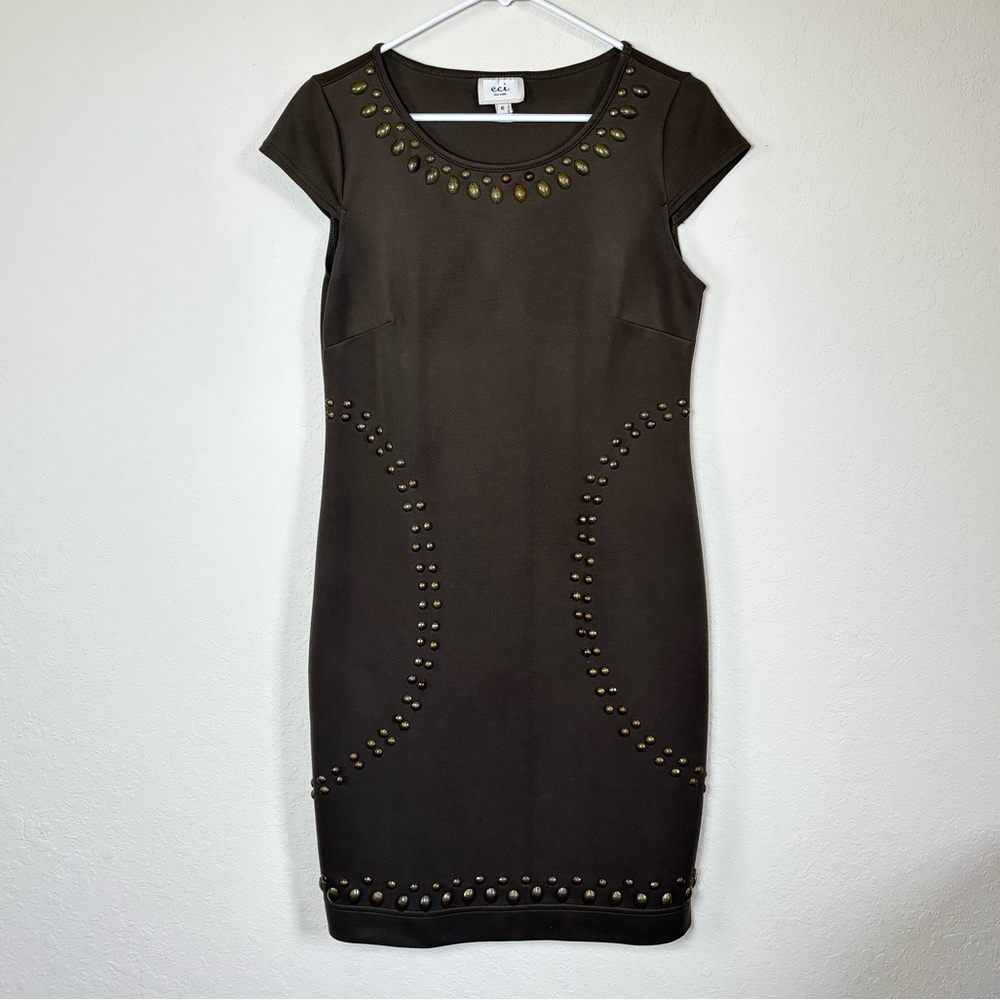 Eci New York Women’s Dark Green Dress. Size 6.
